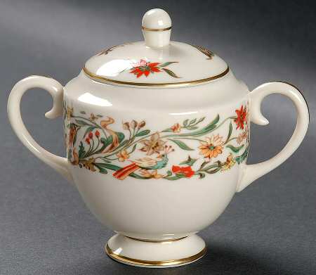 Queen Anne (Rim) Sugar Bowl & Lid