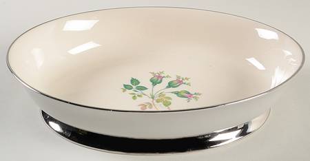 San Marino (Platinum Rim & Coupe) 9" Oval Vegetable Bowl
