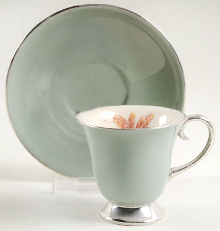 Sarita (Rim & Coupe) Footed Demitasse Cup & Saucer Set