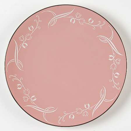 Snow Tulip Pink (Rim & Coupe) Coupe Salad Plate