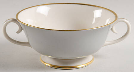 Sylvan-California Gray (Rim) Footed Cream Soup Bowl
