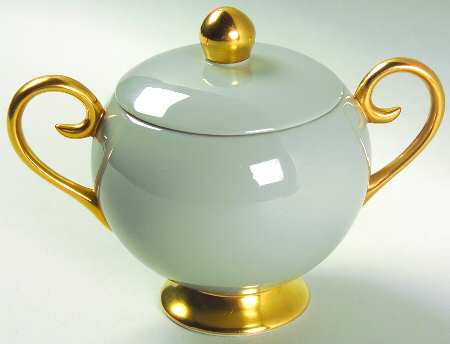 Sylvan-California Gray (Rim) Sugar Bowl & Lid