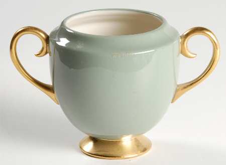 Sylvan-California Sage Green (Rim) Mini Sugar Bowl No Lid