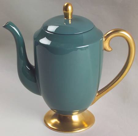 Sylvan-California Teal Green (Rim) Coffee Pot & Lid