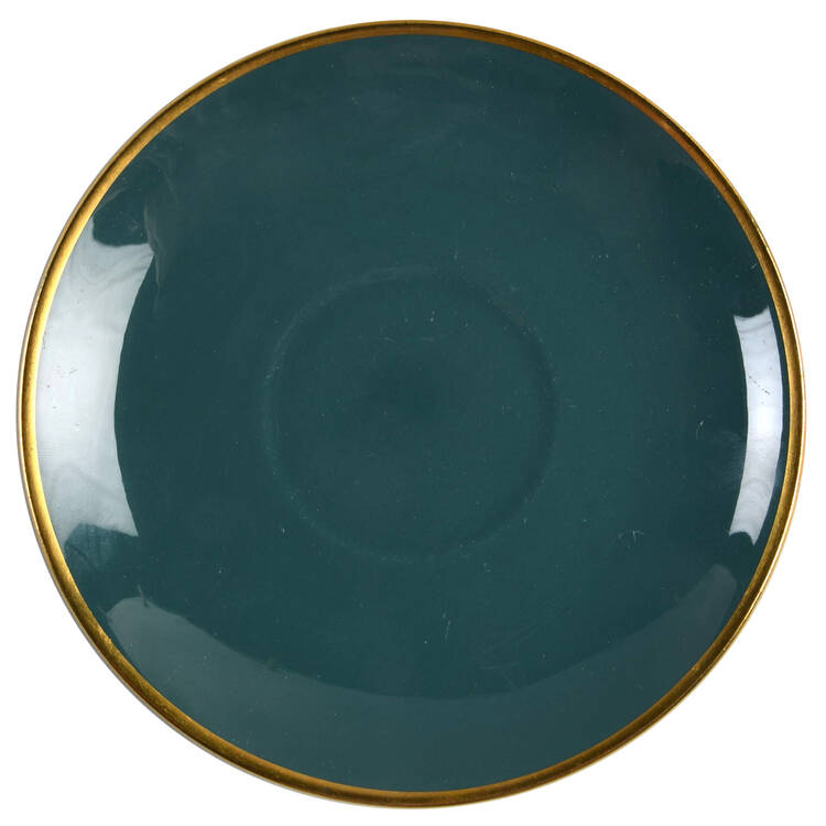 Sylvan-California Teal Green (Rim) Saucer