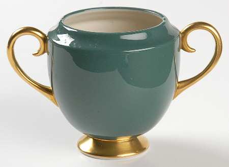 Sylvan-California Teal Green (Rim) Mini Sugar Bowl No Lid