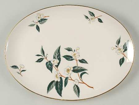 Tea Leaves 14" Oval Serving Platter