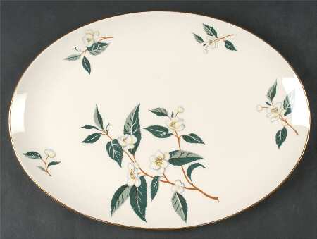 Tea Leaves 13" Oval Serving Platter