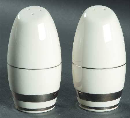 Theme (Wide Platinum, Rim & Coupe) Salt & Pepper Set