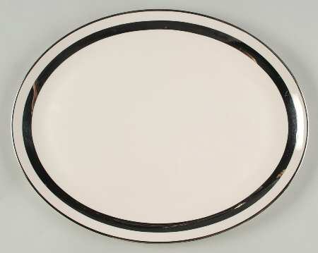 Theme (Wide Platinum, Rim & Coupe) 16" Oval Serving Platter