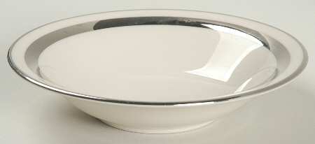 Theme (Wide Platinum, Rim & Coupe) Fruit/Dessert (Sauce) Bowl