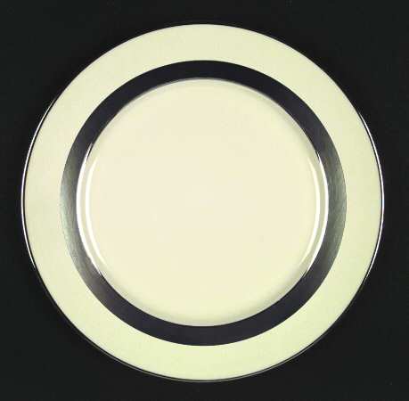 Theme (Wide Platinum, Rim & Coupe) Dinner Plate