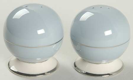 True Love Strata Blue (Rim & Coupe) Salt & Pepper Set