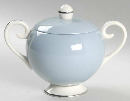 True Love Strata Blue (Rim & Coupe) Sugar Bowl & Lid