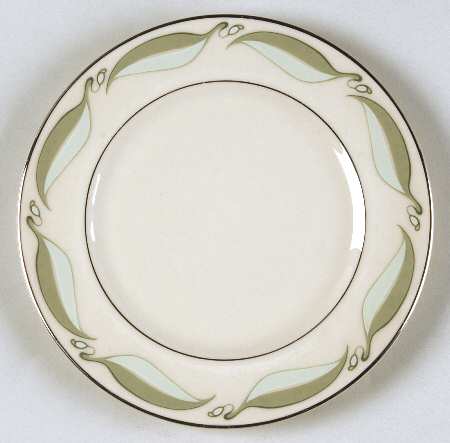 Valinda Leaf Light Green (Rim & Coupe) Bread & Butter Plate