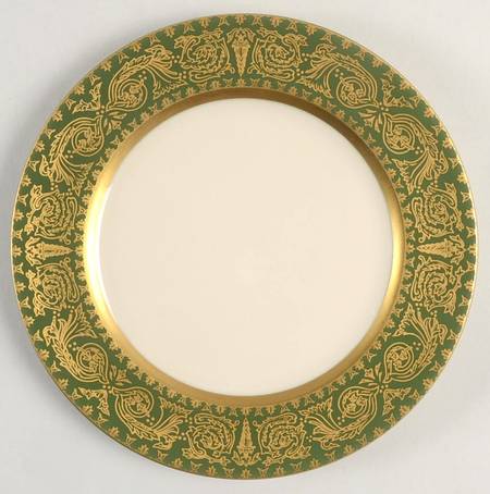 Vienna Spanish Green Bread & Butter Plate by Flintridge