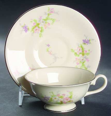 Heirloom Footed Cup & Saucer Set
