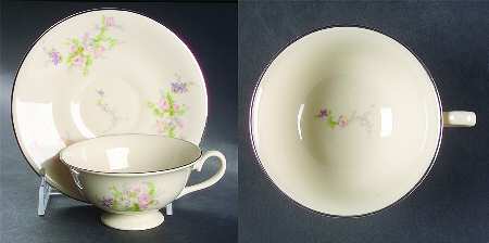 Heirloom Footed Cup & Saucer Set