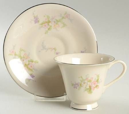 Heirloom Footed Cup & Saucer Set