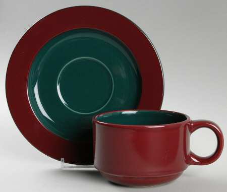 Aegean Flat Cup & Saucer Set