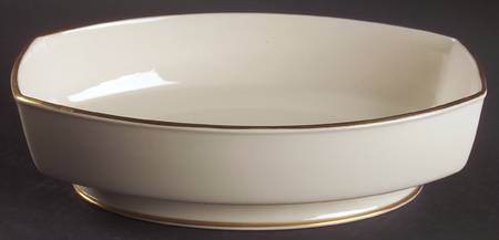 Antique Green 9" Oval Vegetable Bowl