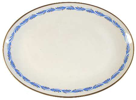 Arcadia Blue 16" Oval Serving Platter