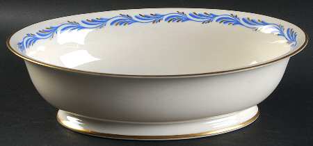 Arcadia Blue 9" Oval Vegetable Bowl