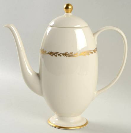 Arcadia Gold Coffee Pot & Lid