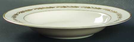 Arcadia Gold Rim Soup Bowl