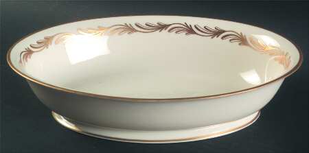 Arcadia Gold 9" Oval Vegetable Bowl