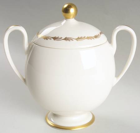Arcadia Gold Sugar Bowl & Lid