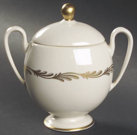 Arcadia Gold Sugar Bowl & Lid