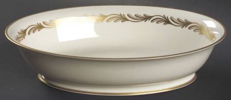 Arcadia Gold 9" Oval Vegetable Bowl