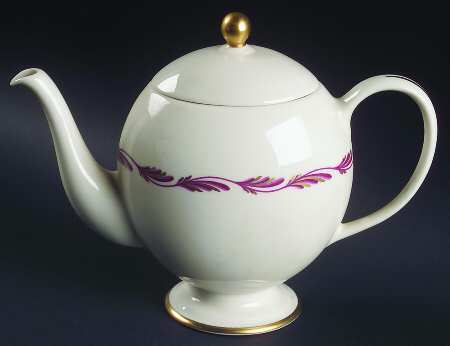 Arcadia Maroon Teapot & Lid