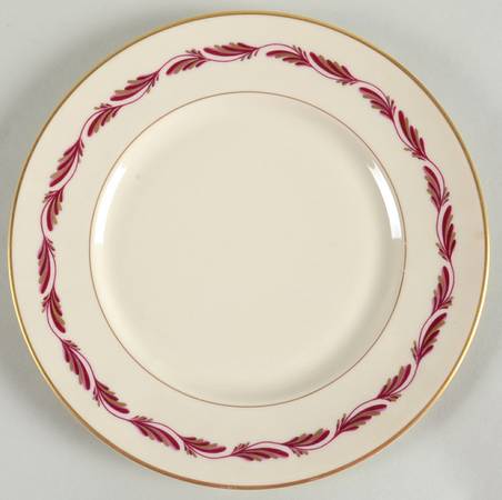 Arcadia Maroon Salad Plate