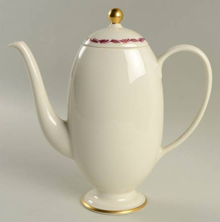 Arcadia Maroon Coffee Pot & Lid