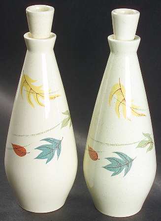 Autumn Vinegar and Oil Set with Stoppers