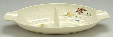 Autumn 13" Oval Divided Vegetable Bowl