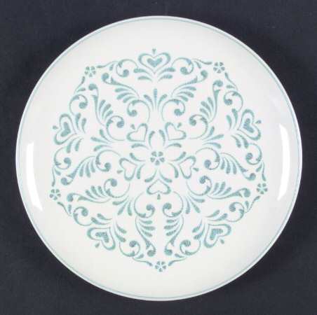 Blue Fancy Salad Plate