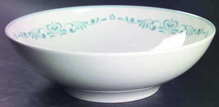 Blue Fancy 10" Large Salad Serving Bowl