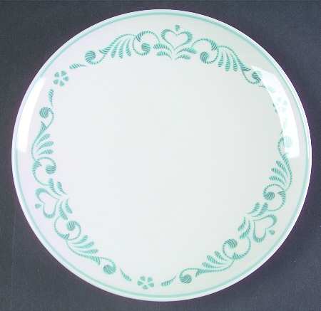 Blue Fancy Bread & Butter Plate