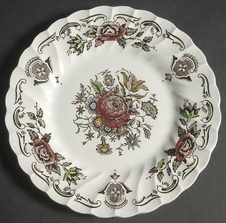 Bouquet (White Background) Bread & Butter Plate