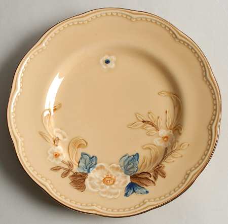 Bouquet (Tan Background) Salad Plate