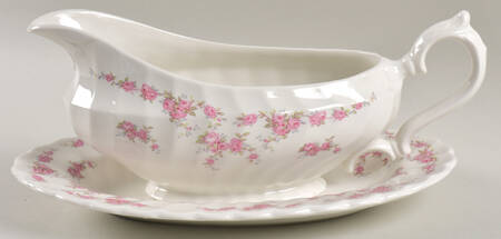 Brides Bouquet Gravy Boat & Underplate
