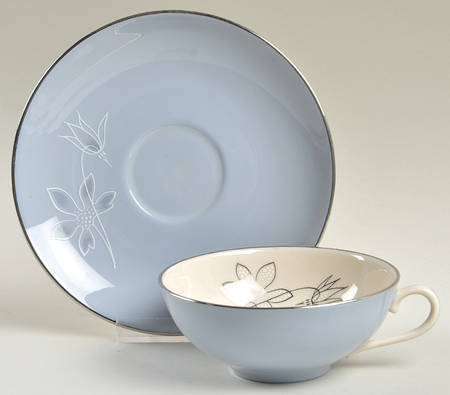 Brentwood Flat Cup & Saucer Set