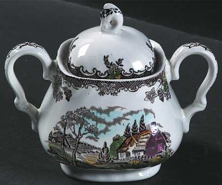 The Brook Sugar Bowl & Lid