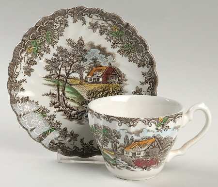 The Brook Flat Cup & Saucer Set