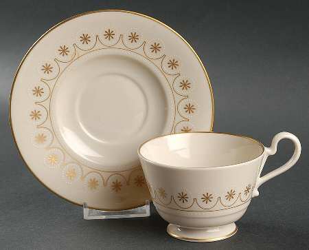Cameo Footed Cup & Saucer Set