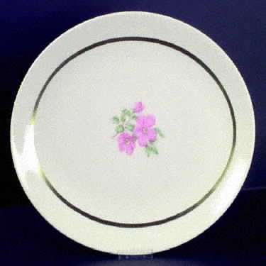 Cherokee Rose Wide Gold Band 12" Oval Serving Platter