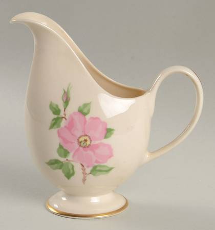 Cherokee Rose Wide Gold Band Creamer